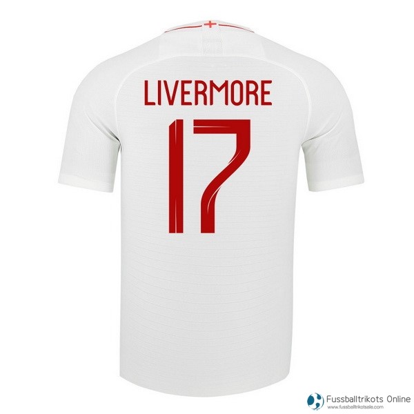 England Trikot Heim Livermore 2018 Weiß Fussballtrikots Günstig